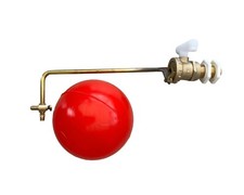 Adjustable 1/2" Part 2 Brass Float Valve & Float High Pressure Cistern Ball Cock