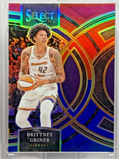 Brittney Griner 2024 Panini Select WNBA Red and Blue Prizm Card /399