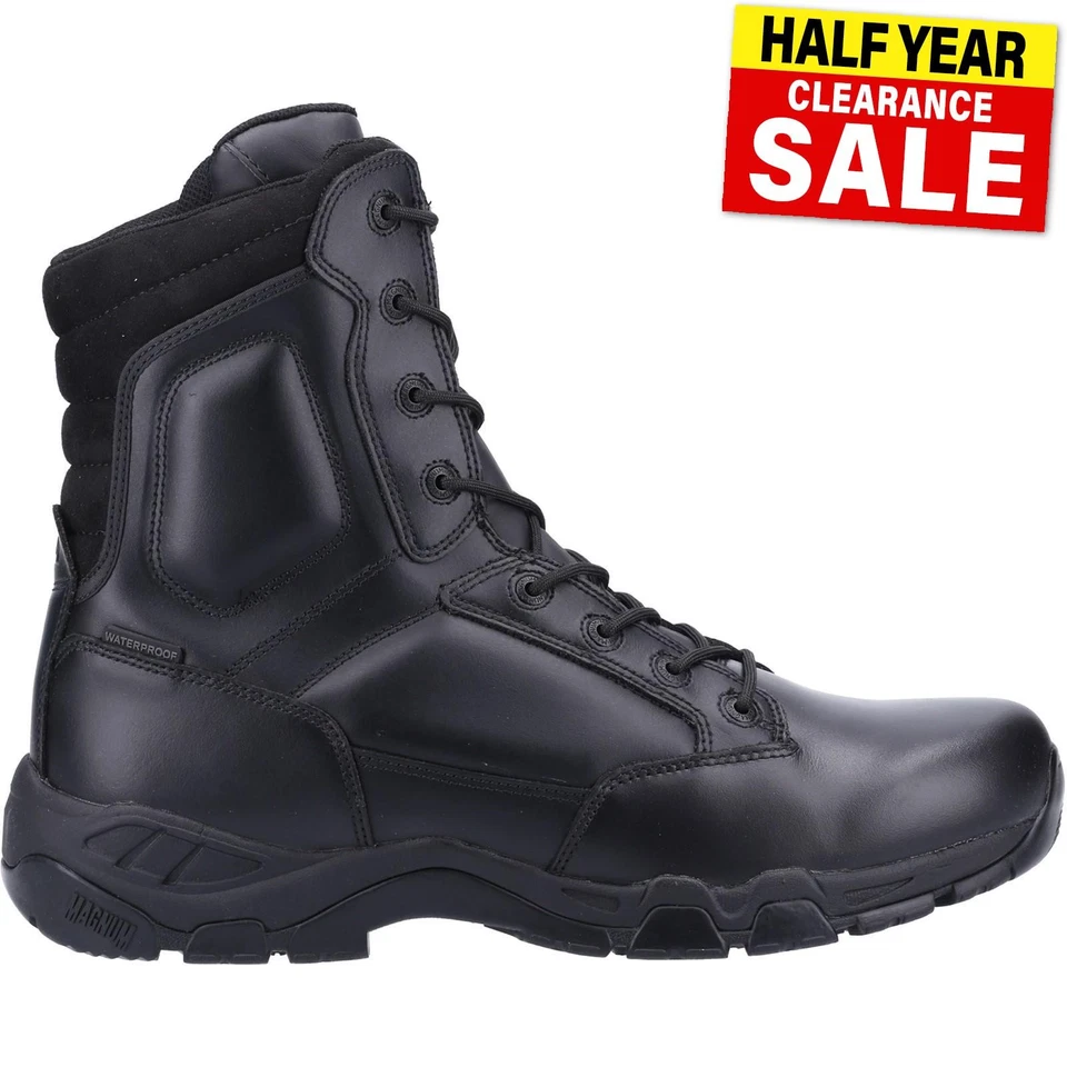 Magnum Mens Viper Pro 8.0 + Leather WATERPROOF Boots Black