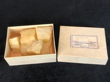 Vintage Homeopathic Apothecary Rexall Pharmacy Box of Spermaceti Wax, 110 grams