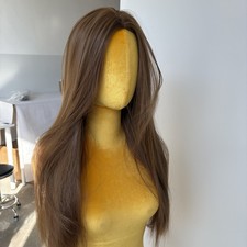 Long Straight Brown Synthetic Hair Heat Resistant Costume Wigs Halloween