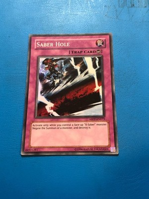 Yugioh super seltenes Säbelloch ABPF-DE073 BESPIELT