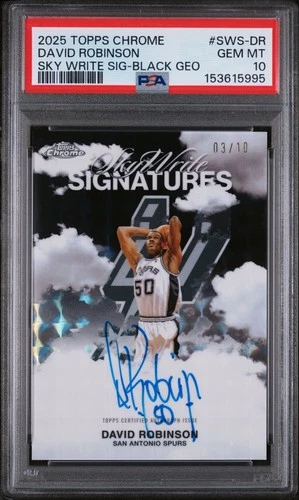 2025 Topps Chrome David Robinson Sky Write Signatures (PSA 10)