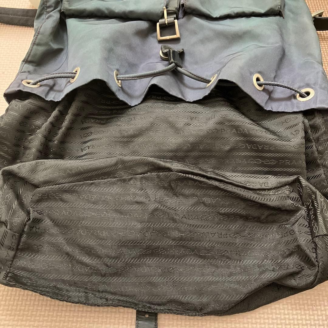 PRADA Nylon Backpack Triangular Logo Repair Used … - image 5