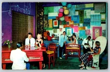 Postcard British Colonial Gill Hotel - Bahamas - Hong Kong Bar