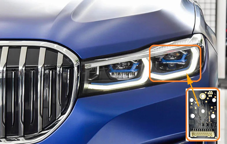 Module de phares LED 63119498409 gauche pour l'éclairage de prestige BMW G12