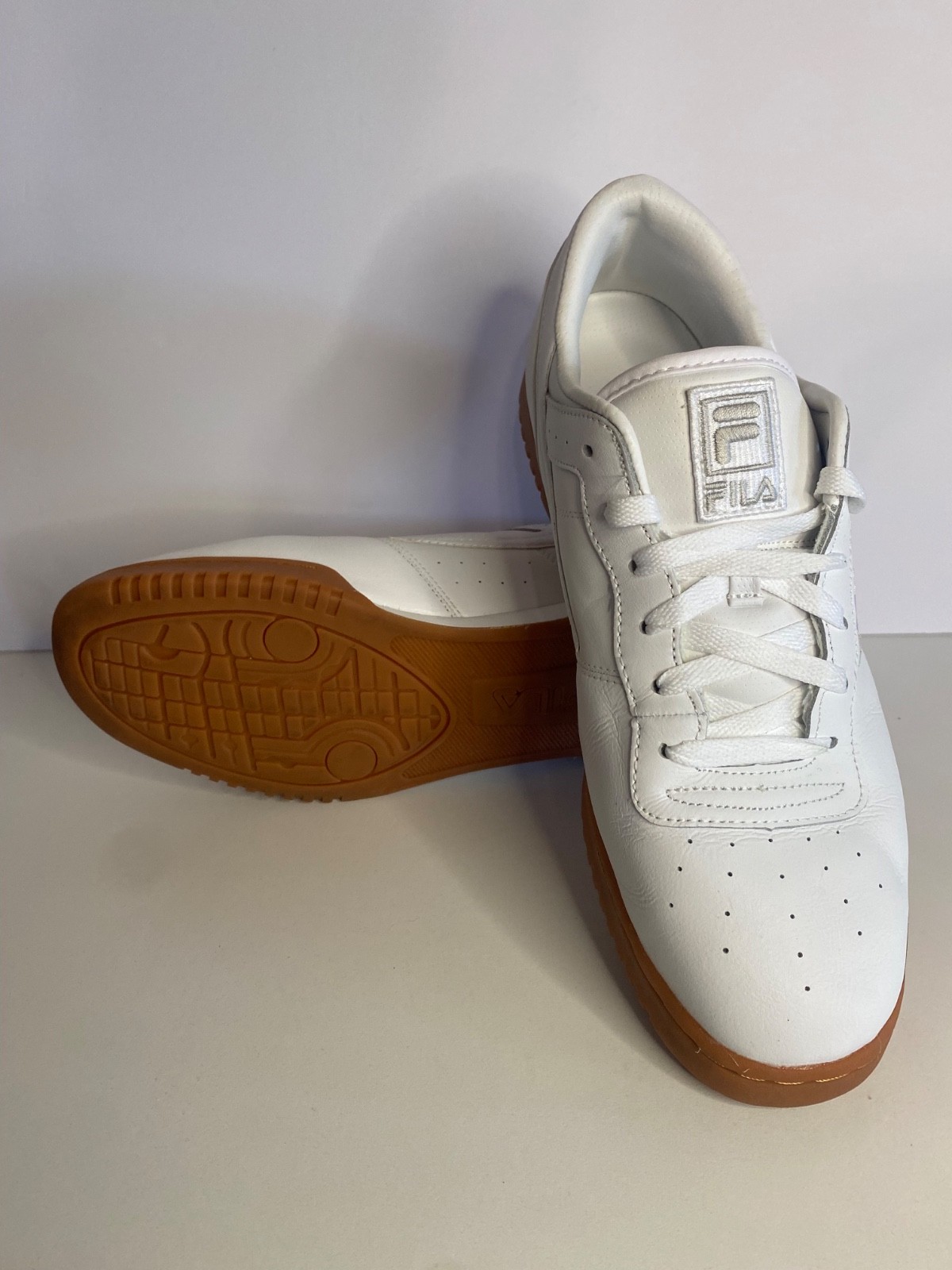 FILA Men's White and Brown Sneakers Size US 13