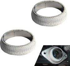 2pcs Exhaust Manifold Gasket 65mm Donut Universal Replacement Automotive