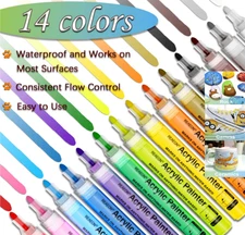 Paint Pen set Acrylic Markers lot Pens art for metal Plastic wooden stone Glass