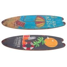 2 Pcs Home-déco Décoration Murale De Mini Planche Surf D'intérieur