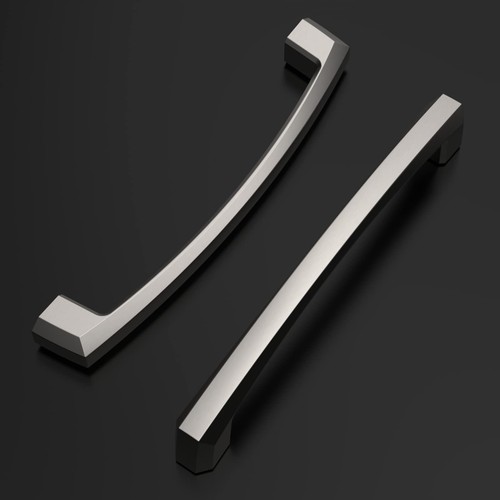 10 Pack Brushed Satin Nickel Cabinet Pulls, 5 Inch(128MM) Hole Centers, Kitch... - Picture 2 of 7