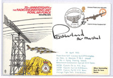GB RAF Radio Engineering Unit Anniversary Cover 1975 Signed AIR MARSHALL YO449