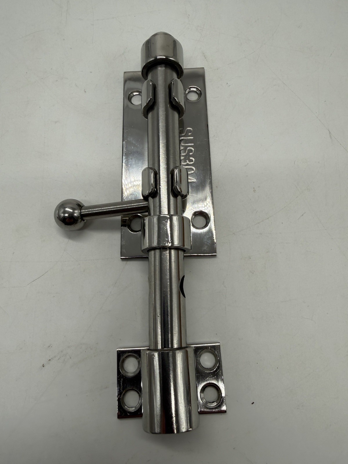 Slide Bolt Gate Latch Hardware, Barrel Bolt Latch, 6.3 Inch Stainless Steel