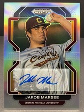 2022 Panini Prizm Draft Picks Jakob Marsee NM+ Miami Marlins Auto RC     cc30