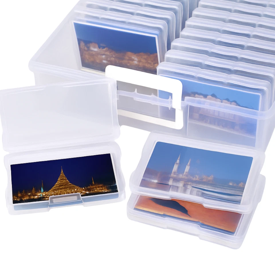 Foto Aufbewahrungsbox Fotobox Aufbewahrungsbehälter Organizer mit 16 Fächern - Bild 4 von 4