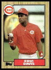 1987 Topps Eric Davis Cincinnati Reds #412