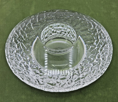 ORREFORS Sweden Lars Hellsten DISCUS votive candle holder tea light Modernist