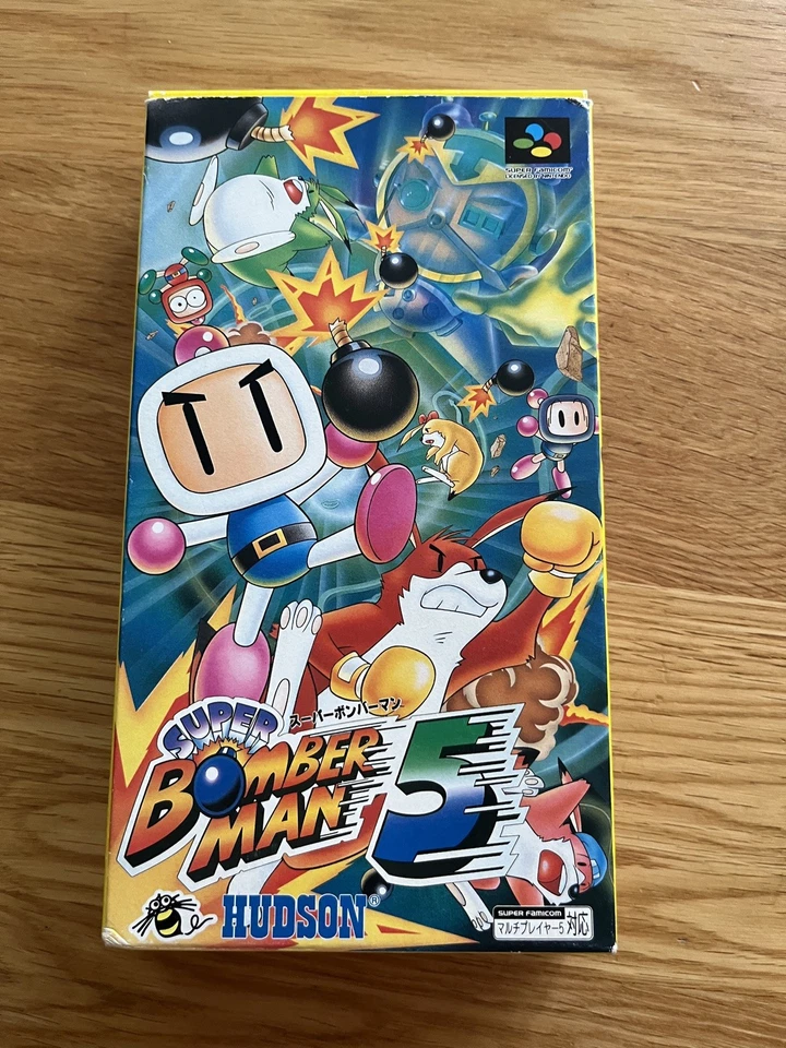 Super Bomberman 5  SFC Japan SNES Super Nintendo Famicom Complete Condition! - Image 2 of 4