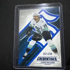 24-25 UD Credentials Hockey Blue Parallel 44 Jared McCann /299