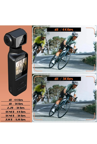 4K Body Camera with External Microphone, Mini Video & Audio Pocket Cam 270° NEW - Picture 4 of 12