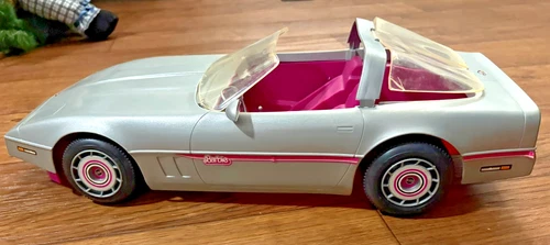 Vintage 1983 Barbie Silver 'Vette Convertible Barbie Car Corvette