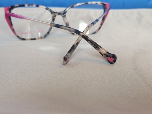 Nuevo marco de gafas para mujer Betsey Johnson edición limitada plástico tortuga 53-16 - Imagen 10 de 17