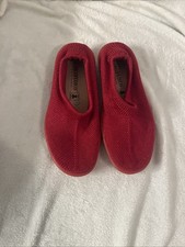 Arcopedico Sec V Ballet Flats Womens 5 Red Slip On Knit Comfort Walking Shoes