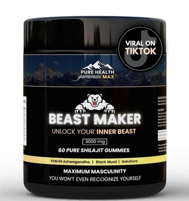 Beast Maker - Pure Shilajit Gummies for Men | Natural Himilayan Organic...