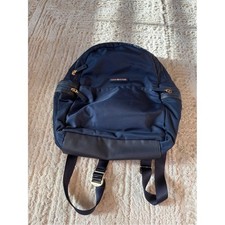 Tommy Hilfiger Navy Blue Backpack with Gold H...