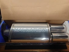 Magnaflow Street Series Stainless Steel Muffler 14816 (2.25" inlet-3.5" tip) 5x8