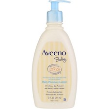 Aveeno Baby Daily Moisture Lotion, Fragrance Free, 12 fl oz