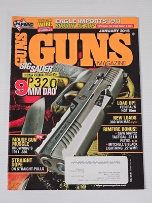 Guns Magazine January 2015 Sig Sauer P320 9mm Dao #2020