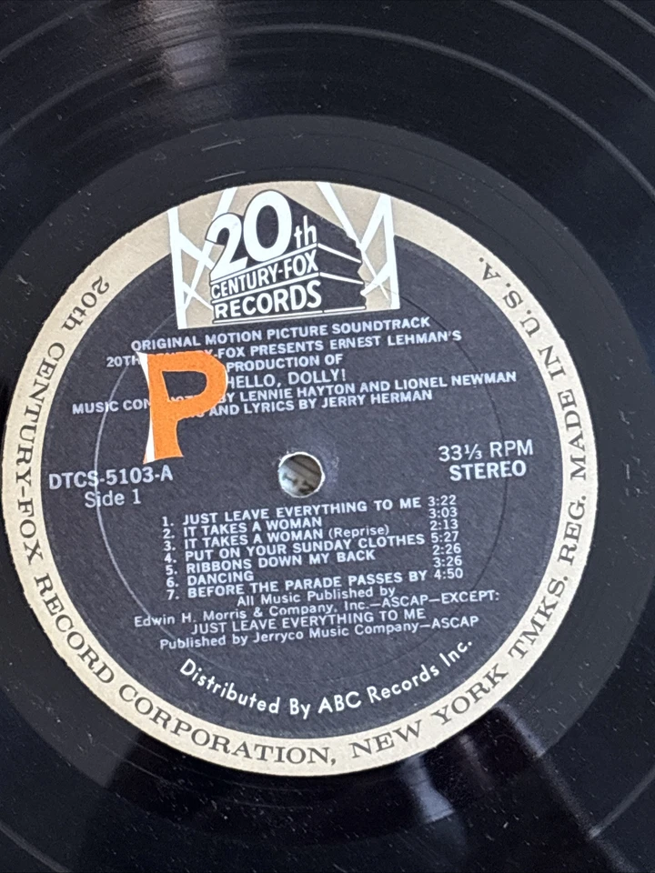 HELLO DOLLY SOUNDTRACK VERY RARE LP SPAIN BARBRA STREISAND LOUIS ARMSTRONG 1969 - Image 4 of 4