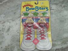 Miss Piggy Bow Biters Brookside 1988 Muppets shoelace holders Jim Henson's