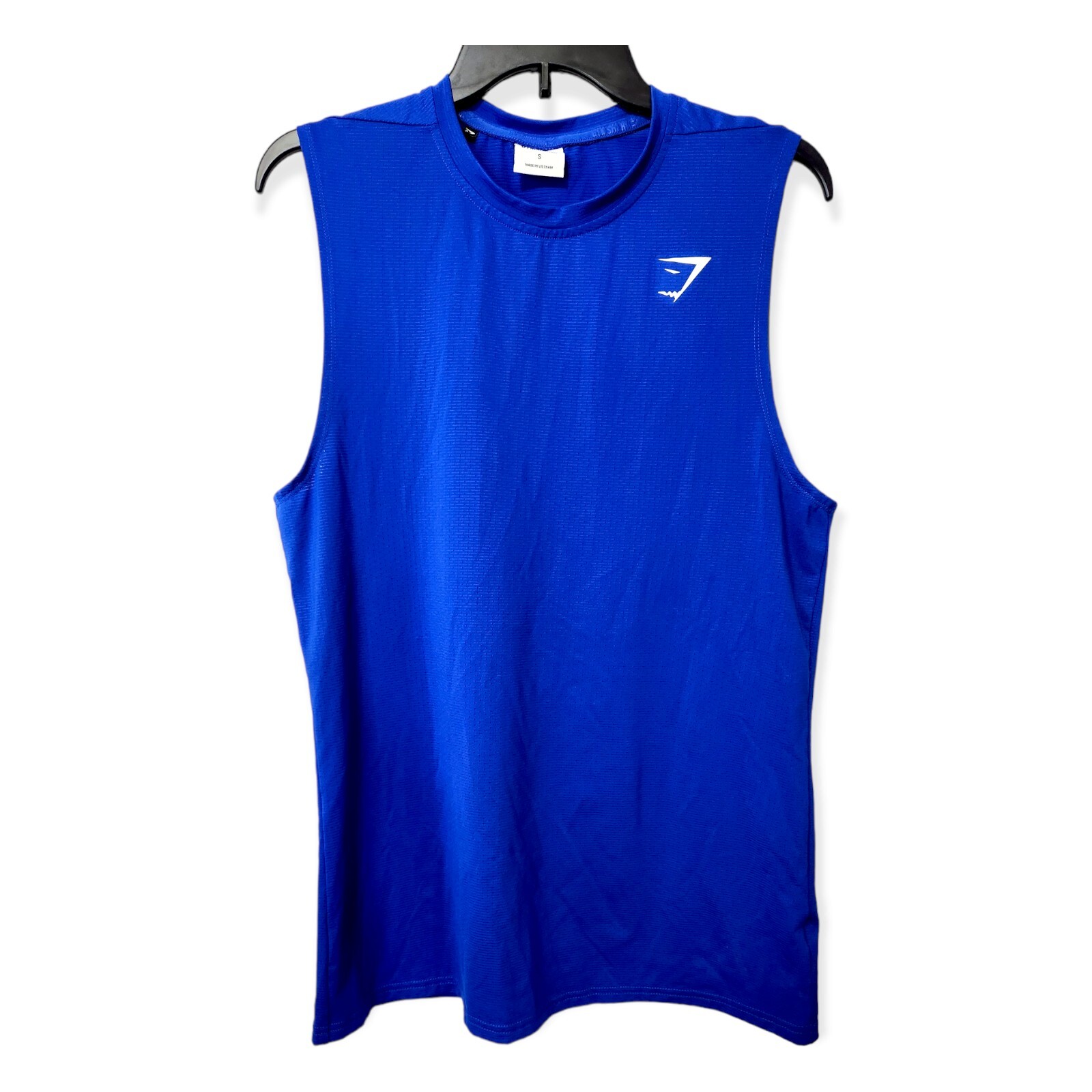 Gymshark Womens Size S Blue Drop Arm Sleeveless Tank Top Yoga