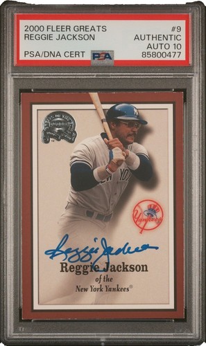 REGGIE JACKSON A'S/YANKEES SIGNED AUTOGRAPHED HALL OF FAME BASEBALL BECKETT