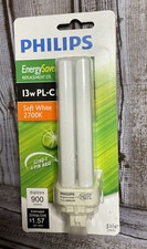 Phillips 13w PL-C Soft White Energy Saver Replacement CFL Bulb 900 Lumen