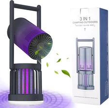 Bug Zapper Outdoor Rechargeable Mosquito Killer Lamp with Fan Electric Mosquito 