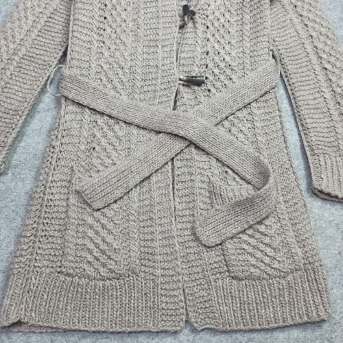 Drykorn Alpaka Wolle Coatigan Gr. M D-38 grau schwere Strickjacke Bindepullover - Bild 4 von 13