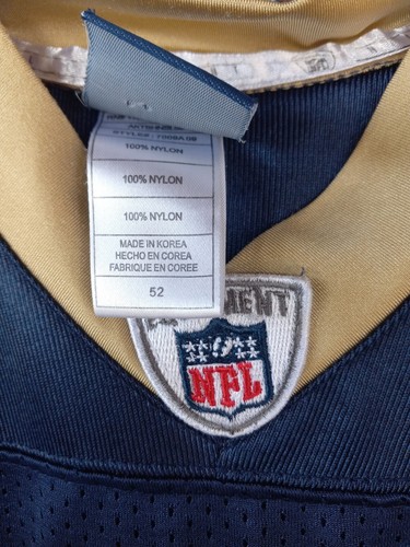 RBK NFL RAMS onfield Jersey Dradfort #8 bark blue/gold - Picture 8 of 16