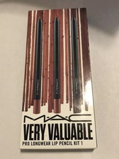 Mac Very Valuable Pro Longwear 3 Lip Pencil Kit 1 Boxed For