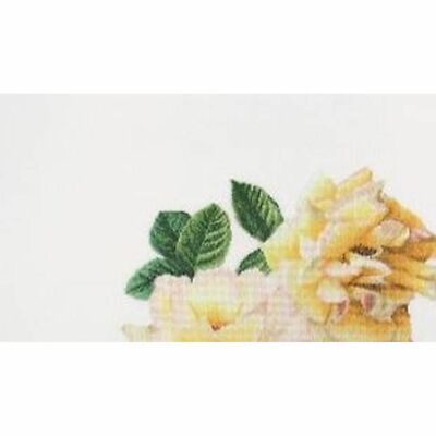 KIT POINT DE croix Tableau de Naissance Rose 508 Thea Gouverneur Lin