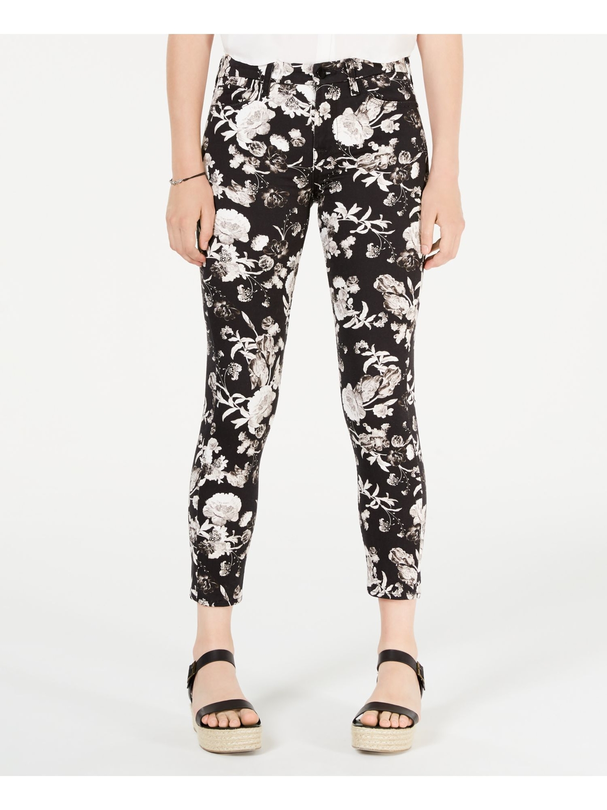 Женские узкие брюки Jen 7 By 7 For All Mankind темно-синего цвета с карманами на молнии 14