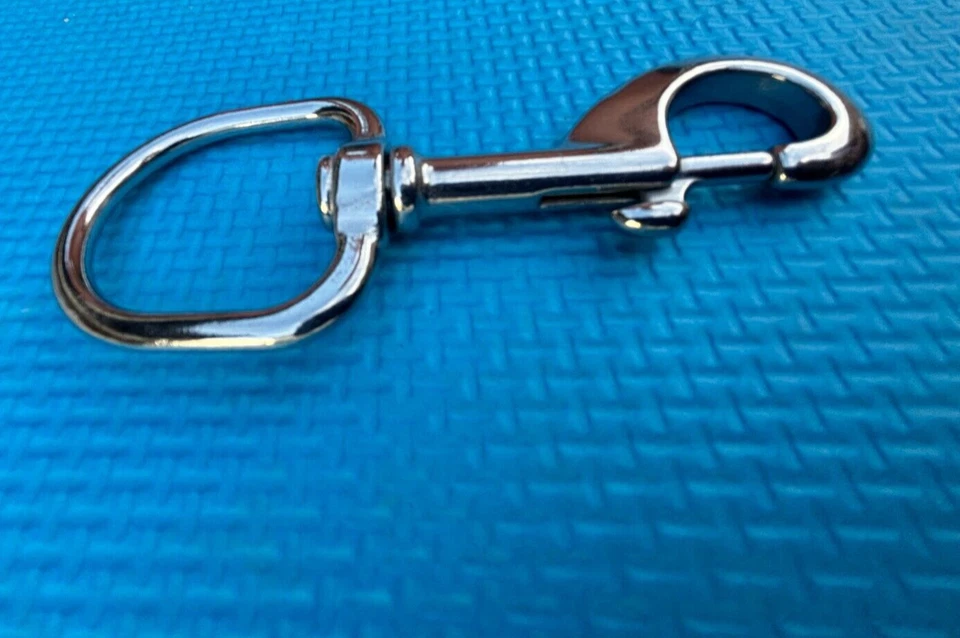 Mosquetón con gancho giratorio de acero inoxidable 316 118 mm Grado de Marina - Imagen 3 de 4