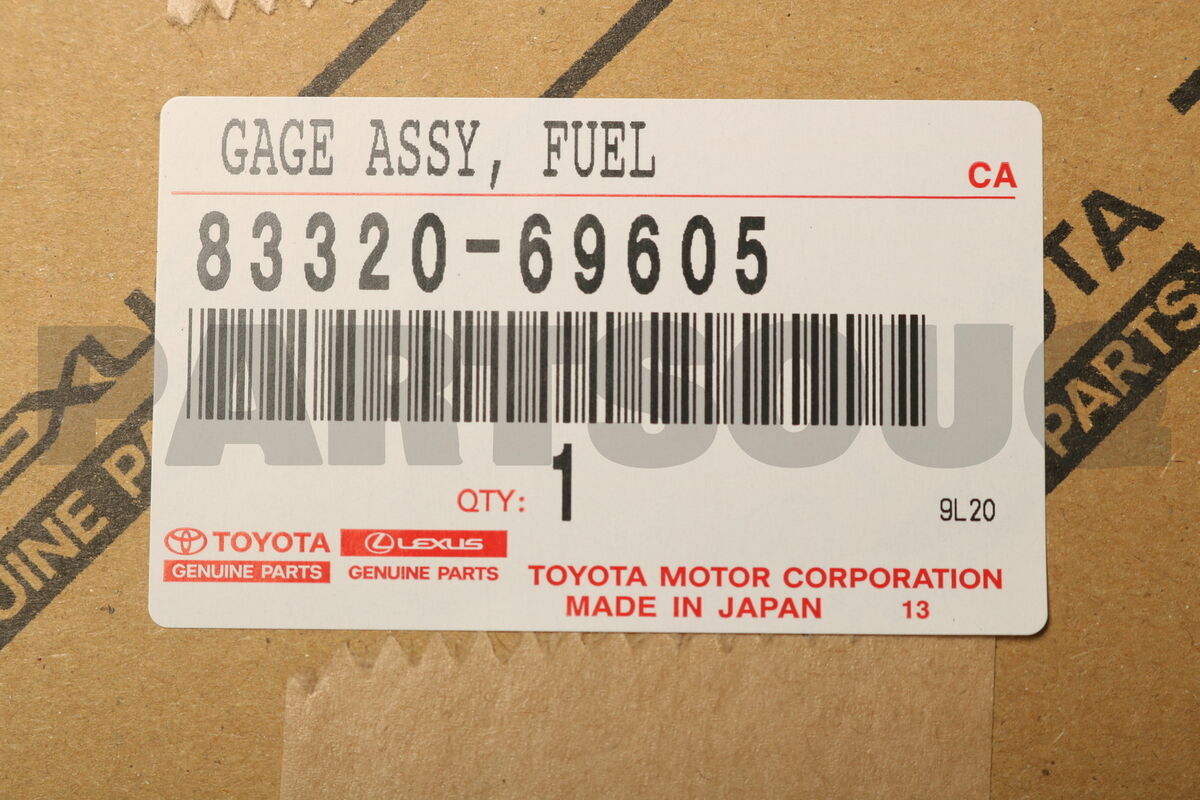 8332069605 Genuine Toyota GAGE ASSY FUEL 83320-69605 | eBay 8332069605 Genuine Toyota GAGE ASSY FUEL 83320-69605 | eBay