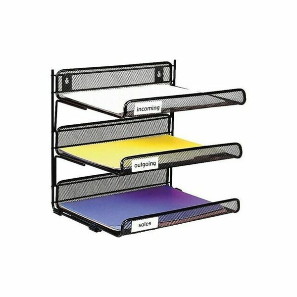 Staples 827873 Black Wire Mesh 3tier Desk Shelf for sale online eBay