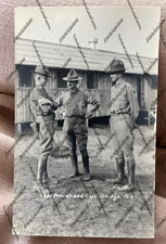 RPPC WWI era Capt Kendall & Capt George US Army Company 5 real photo postcard