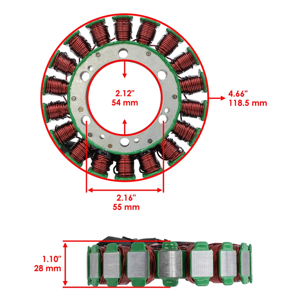 Estator para Honda VT750CDA VT750CDB VT750CDC VT750CDD Shadow ACE Deluxe 2002 2003 Foto 2 de 4