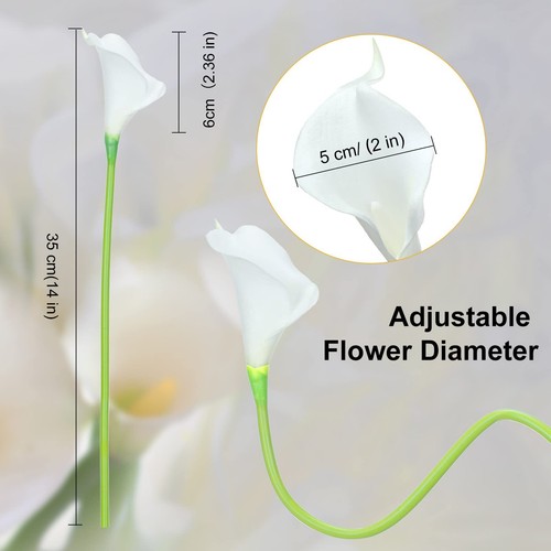 60 Pieces Calla Lily Artificial Flowers Bulk Calla Lilies Bouquet for Wedding... - Picture 2 of 6