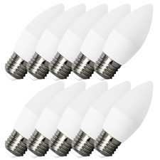 10 x LED SMD Leuchtmittel SET E27 C37 4W MILK Kerze Glühbirne neutralweiss Lampe